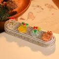 Cute Christmas rhinestone car parking phone number plate featuring snowman and bear icons - Snowman and Christmas Bear (Style 5)