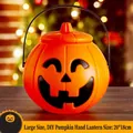Grande lanterna a zucca luminosa portatile per decorazioni di Halloween, 20x18cm - Lanterna a Zucca (Confezione da 1) / Grande (20x18cm)