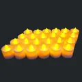 Set di candele tea light a LED gialle senza fiamma per decorazioni di Halloween - Electronic Candle Light (Yellow Light)