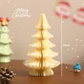 20cm crème honingraatpapier kerstboom tafeldecoratie voor feestdagen - Decorative Figurines / 20cm / Champagne