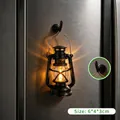 Retro-Laterne Weihnachts-Kühlschrankmagnet mit warmem Licht und Magnethaken - Weihnachtslaterne Nachtlicht Magnet