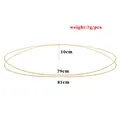 Sexy gold layered body chain jewelry for women summer bikini waist chain 7g 81cm length - Double Layer Minimalist Round Ring Chain (E26-20) / 79cm+81cm+10cm / Gold