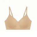 Reggiseno push-up senza cuciture color carne con spalline regolabili per comfort - Taglia S / Top / Pelle Scura