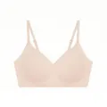Reggiseno senza cuciture color carne senza ferretto con supporto morbido e imbottitura sottile - Taglia S / Top / Beige