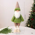 Pluche groene kerstman kabouter figuur van 50 cm hoog voor feestelijke decoraties - Kerstman in groene kleding
