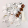 Christmas tree DIY accessory kit with Merry Christmas sign and LED lights - Ice Baby / Length/Pack