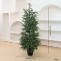 90cm tall artificial green arborvitae cedar tree in black pot for Christmas home decoration - 90cm Cypress Tree
