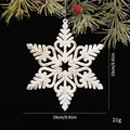 Adorno colgante de copo de nieve blanco con purpurina de 15cm para decoración navideña - Copo de Nieve Hueco