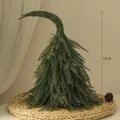 50cm künstlicher Nobilis-Tannen-Weihnachtsbaum Tischdeko mit gebogener Spitze - Künstliche Edeltanne Elfenbaum