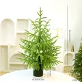 60cm artificial Norfolk pine Christmas tree with black pot for table decoration - Pure PE Type B / 60CM