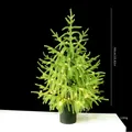 Artificial Norfolk pine Christmas tree with LED lights, 60cm tabletop decoration - Pure PE Type B (With Lights) / 60CM