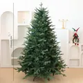 Albero di Natale artificiale verde da 120cm folto con aghi in PE e PVC per casa e ufficio - Albero di Natale Misto PE / 120cm