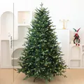 Albero di Natale artificiale 240cm pre-illuminato con aghi in PE/PVC e luci LED - Albero di Natale Misto PE con Luci / 240cm