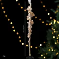 Eleganter champagnerfarbener Acryl-Eiszapfen-Weihnachtsschmuck mit 25 cm Höhe - Einzelner OPP-Beutel / Eiszapfen-25CM