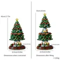 Expanding Christmas tree music box with rotating train and dimensions, weight 1950g. - Telescopic Christmas Tree Music Box