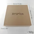 Dimensions de la boîte pour couronne de Noël en pin Norfolk 35x34x7cm - Couronne à 13 Fourches (80 Pointes) / Avec Boîte