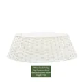 Cache-pied de sapin de Noël tressé blanc en petite taille avec diamètre de 60cm - S / Blanc