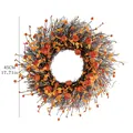 Detailed size view of the 45cm harvest autumn wreath with pumpkins and berries - Harvest Pumpkin Wreath / 45cm