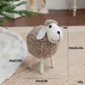 Decorazione pecora in feltro fatta a mano, bambola stile nordico per casa e regalo - Pecora in feltro grigio medio
