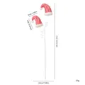 Red and white striped knitted Christmas elf hat pick decoration for holiday DIY tree styling - Christmas Hat Pick / Red White