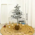 Besneeuwde kunstmatige kerstceder met dennenappels en mosvoet decoratie - Hoogte 85cm / Mosvoet Besneeuwd 85cm Stijl