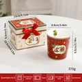 Elegante tazza natalizia in ceramica con confezione regalo abbinata per le feste - Set di Mug / 320ml