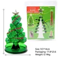 DIY magic growing Christmas tree kit with green crystals, garland and glitter decoration - Christmas Tree-Green