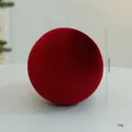 Large wine red velvet Christmas ball ornament with 15cm diameter for festive decoration - 15cm / Burgundy Velvet Ball