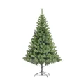 Luxuriöser verschlüsselter grüner PVC-Weihnachtsbaum mit Metallständer für die Weihnachtszeit - Dichter grüner nackter Baum / 1.8m