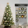 1,8 m PE & PVC gemischtes, dichtes künstliches Weihnachtsbaum-Set mit Schmuck - Wald-Stil Set (Ohne Basisdekor) / 1.8m