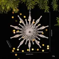 Clear acrylic ice crystal snowflake Christmas ornament decoration with dimensions 15x14cm - Crystal