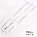 Hochwertige silberne Schlangenkette aus Edelstahl für DIY-Schmuckzubehör geeignet - Silberne Schlangenkette (P00013-7)