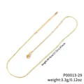 Premium 18K gold plated stainless steel satellite bead chain necklace with adjustable length - Round Snake Bead Chain / 45+5cm / Gold