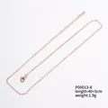 18k rose gold plated DIY necklace chain for pendant, 40+5cm length - O Chain / 40+5cm / Rose Gold