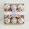 Coffret de boules de Noël roses 17,5 cm pour décoration de sapin - Ensemble de Formes Mixtes / Lot de 18 / Or rose