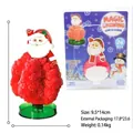 Kit de cristal de Papá Noel mágico para decoración de mesa navideña festiva - Gnomo de Gorro Puntiagudo Rojo