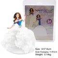 Juguete de princesa mágica con vestido de cristal para decoración de mesa de Navidad - Princesa en Blanco