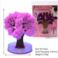 Kit de juguete de crecimiento de cristal sakura mágico DIY para decoración de mesa Navidad - Árbol de cerezo