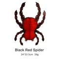 Decorative Halloween black and red paper honeycomb spider hanging ornament 24x33.5cm - Black Spider