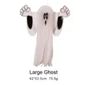 Large white honeycomb paper ghost hanging decoration for Halloween party, 53.5cm size - Large Ghost