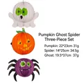 Halloween paper lantern set featuring pumpkin, ghost and spider designs for party decorations - Pumpkin Spider Ghost Mix / Set of 3