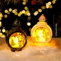Vintage Christmas candle lanterns featuring Santa and Snowman motifs for home decor - 2PCS / Display Set 1 (17 PCS)