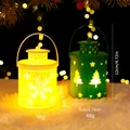 Lanterna natalizia a LED stile nordico con motivi a fiocchi di neve, dimensioni 12x7cm - Set Da 2 Pezzi Giallo E Verde / Lanterna / Set di Esposizione 1 (17 Pezzi)