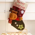 Grande calza di Natale con renna decorativa da 110g e 44cm di lunghezza - Serie Alfabeto / Lettera-Renna