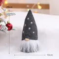 20cm Christmas gnome plush decoration with grey snowflake hat and white beard - 20cm / Gray Snowflake Hat