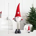 Retractable Christmas gnome plush toy with red star hat for home decor - Star Hat (Retractable)