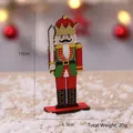 Traditionele houten notenkraker soldaat ornament van 15 cm voor kerstdecoratie 20g - Walnut soldier-sword peeling
