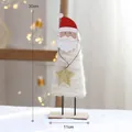 Ornamento da tavola Babbo Natale in lana fatto a mano per decorazioni natalizie, 30cm - 11x30cm