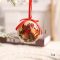 Bola de Navidad de espuma 8cm con diseño de campana y lazo rojo, peso ligero de 11g - Campana verde