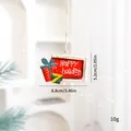 Décoration de Noël festive en fer 'Happy Holidays' suspendue à une corde en chanvre naturel - Plaque de lettres cadeau